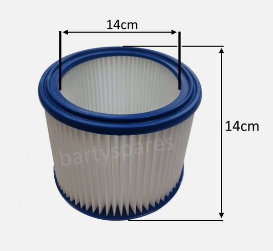 Washable Hepa Filter Nilfisk Wap Alto Attix 8 12 19 Gallon 302000490 Vacuum A351